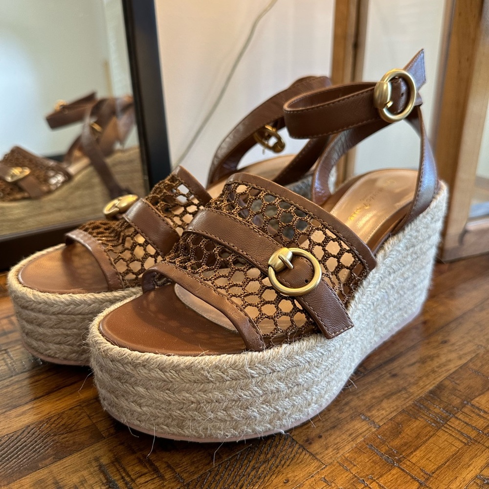 Gianvito Rossi Solana Napa Wedge Platform